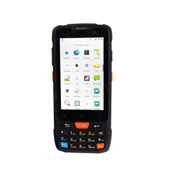 Мобилен терминал Caribe PL-40L 2020 с Android 8.1 и вграден 2D баркод четец Honeywell 6603 и NFC четец.