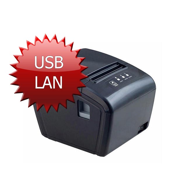 Термо кухненски POS принтер TMT-S200M с USB LAN, с автоматичен нож, звукова индикация след печат на бележка, вградена хардуерна кирилица.
